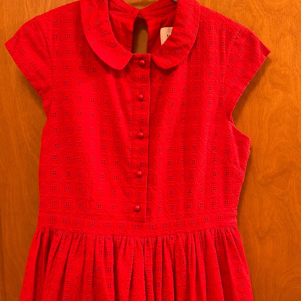 Women’s Kate Spade size 4 tomato red eyelet dress
